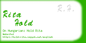 rita hold business card